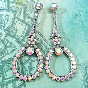 Jim Ball Jewelry - Swarovski AB Crystal Event Occasion Earrings Jim Ball Jewelry - Swarovski AB Crystal Event Occasion Earrings